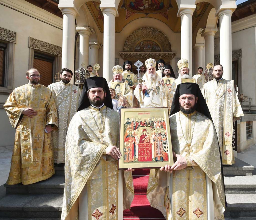 Preafericitul Părinte Patriarh Daniel la finalul Sfintei Liturghii, Reședința Patriarhală, duminică, 17 martie